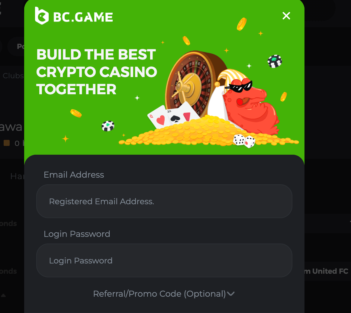 How to mount BC.Game application
